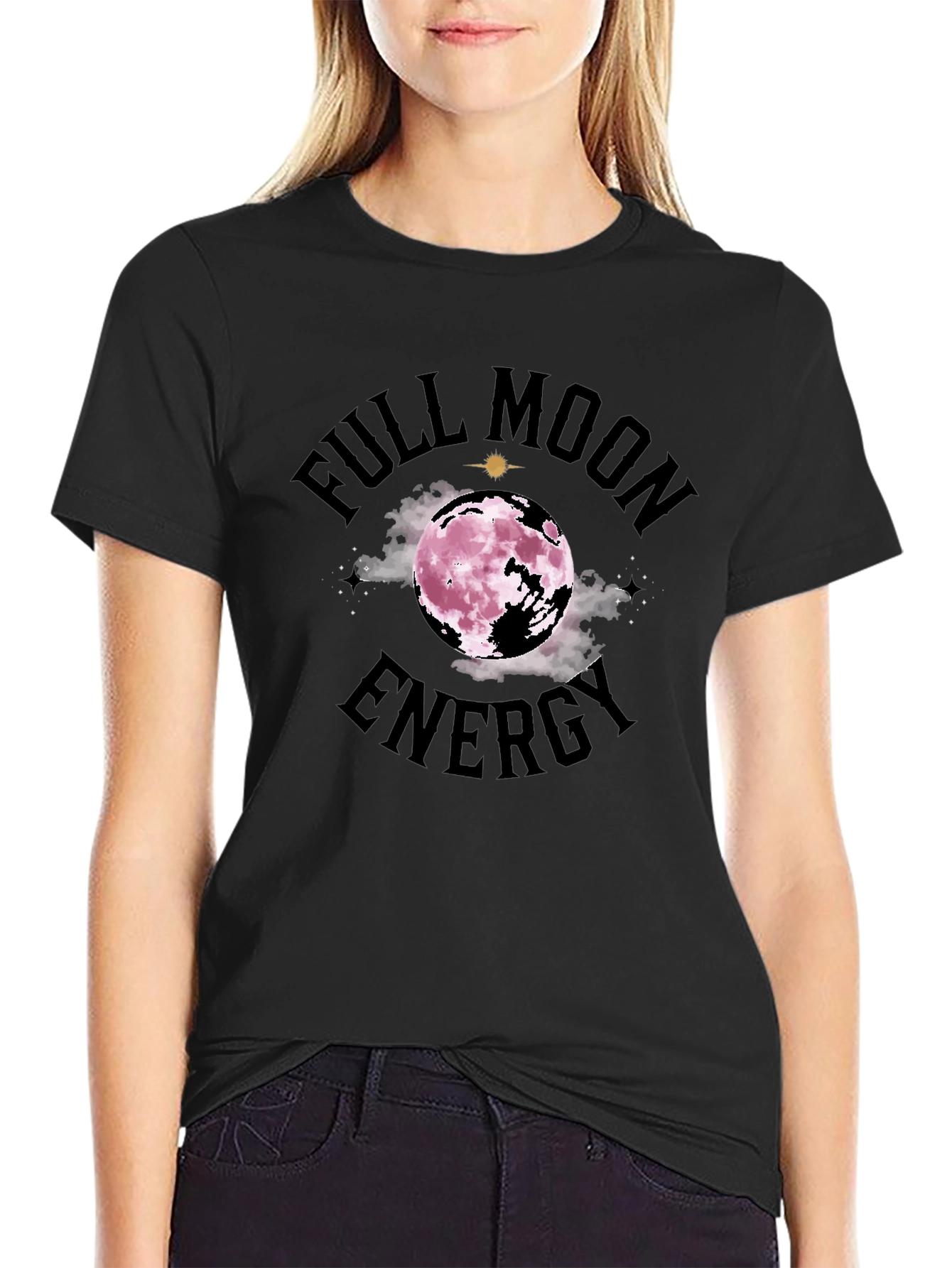 Full Moon Energy T-Shirt - Celestial Design