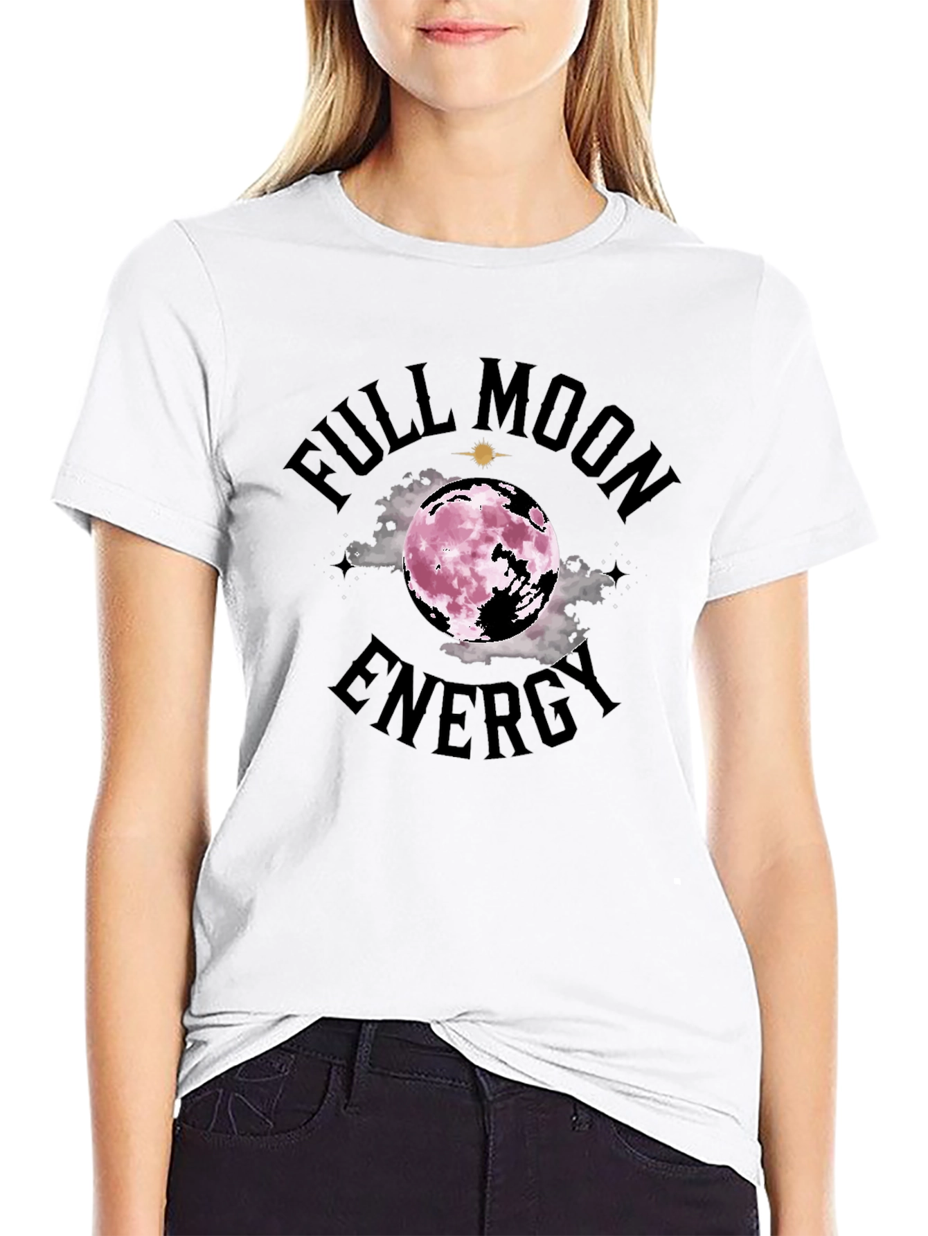 Full Moon Energy T-Shirt - Celestial Design