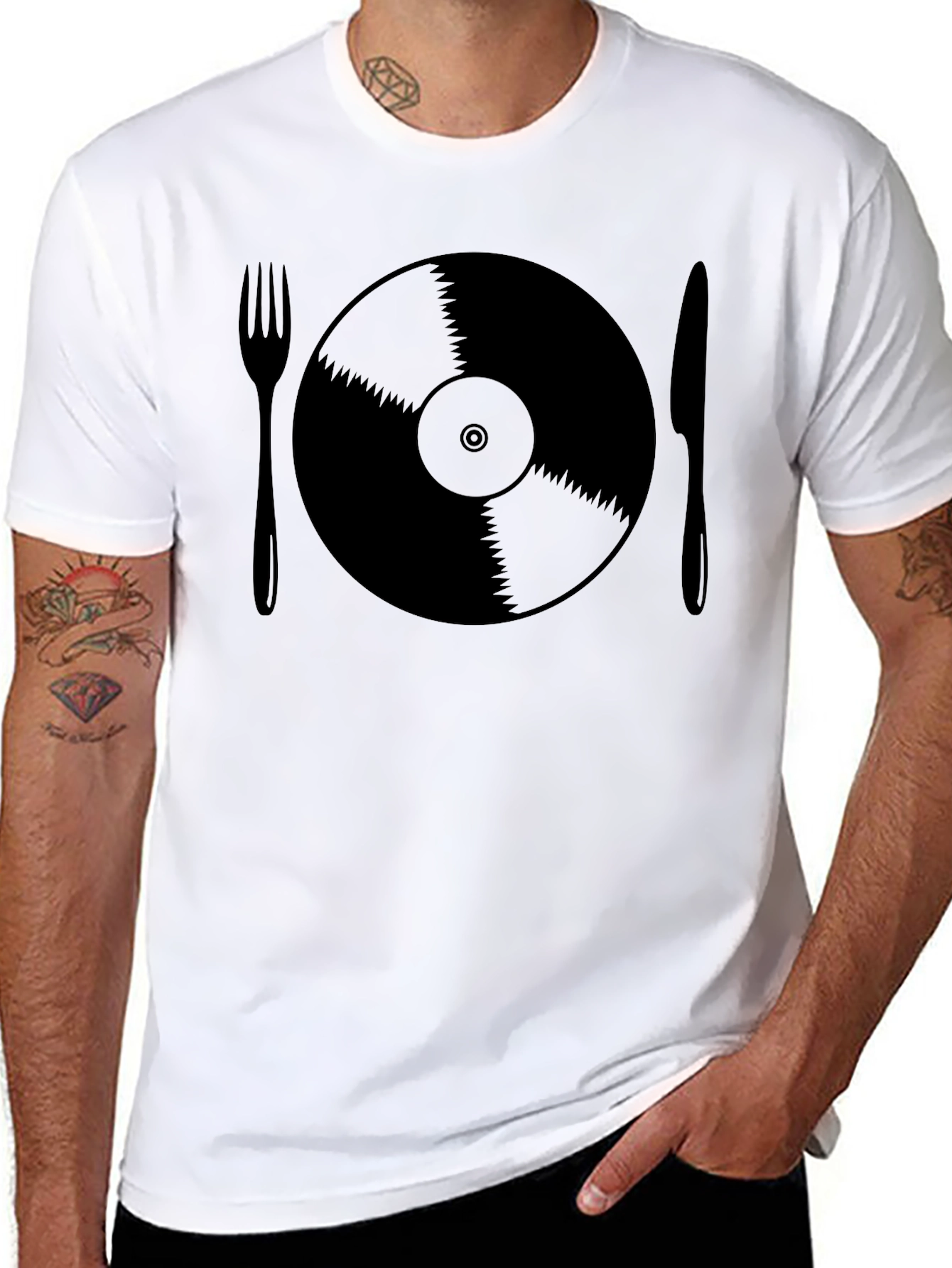 Vinyl Record Dinner T-Shirt
