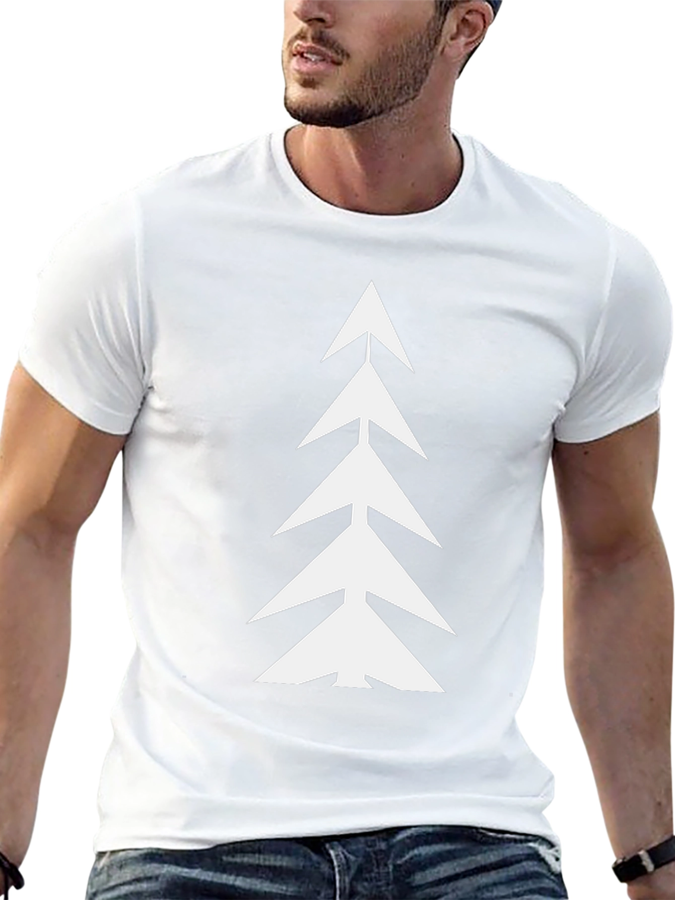 Abstract Christmas Tree Graphic Tee