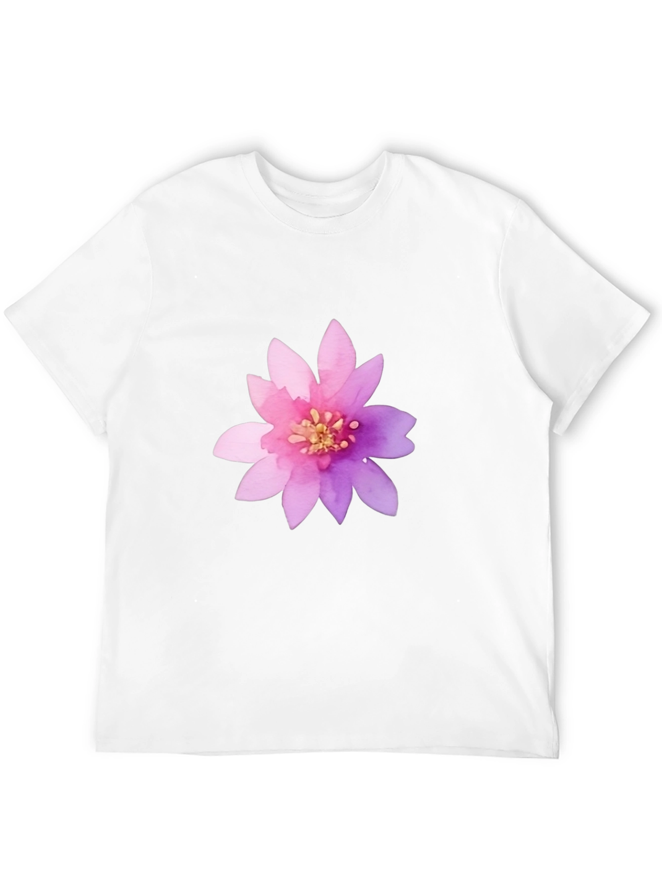 Floral Graphic Print Crew Neck T-Shirt