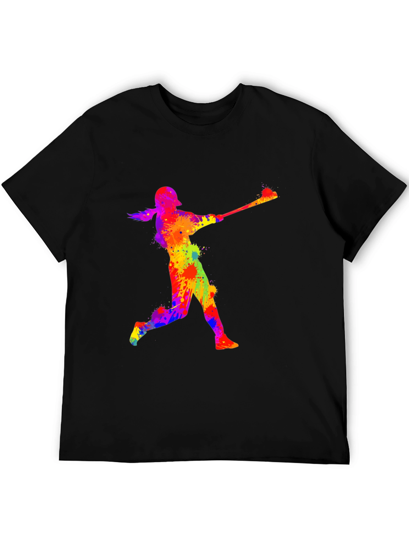 Colorful Baseball Player T-Shirt