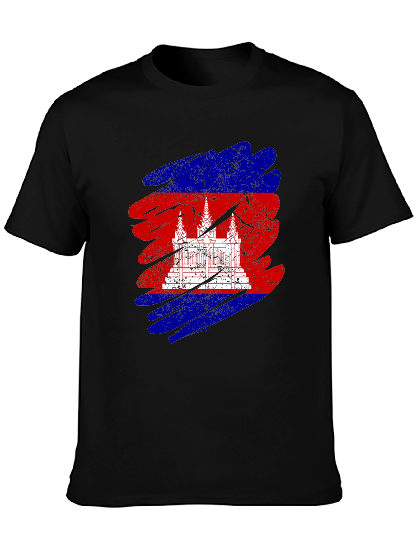 Cambodia Flag Graphic T-Shirt