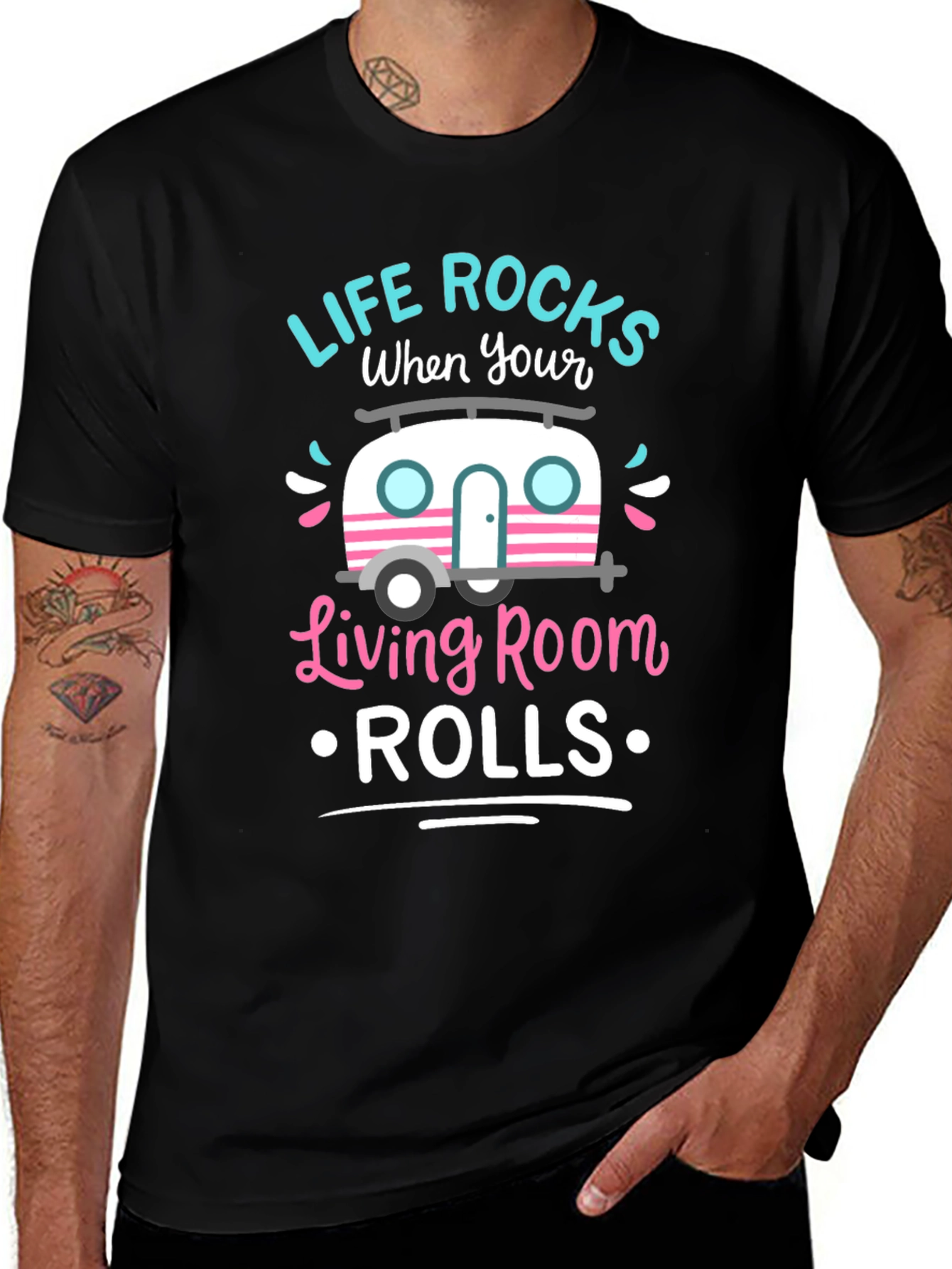 Life Rocks When Your Living Room Rolls T-Shirt