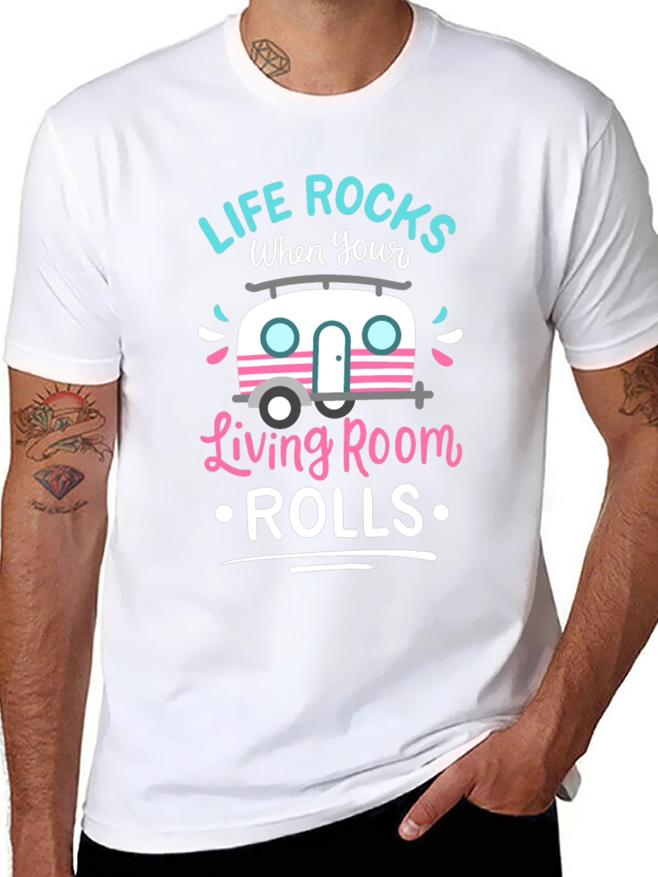 Life Rocks When Your Living Room Rolls T-Shirt