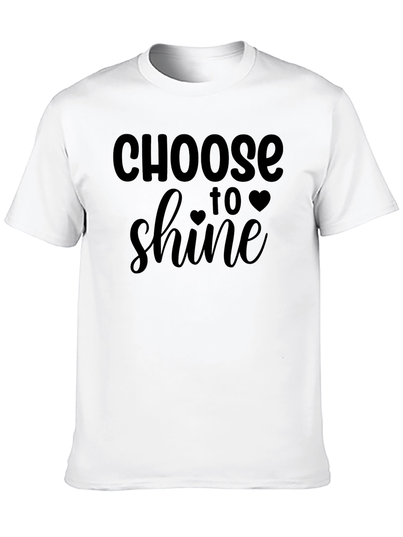 Choose to Shine Black Graphic T-Shirt