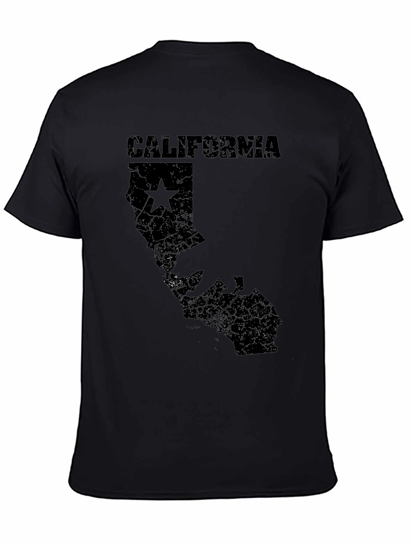 California Map Graphic Tee - Black