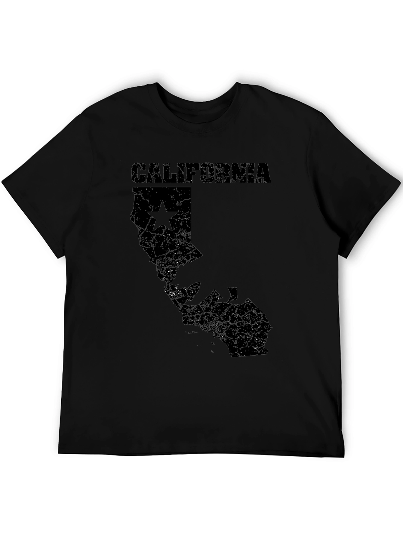 California Map Graphic Tee - Black