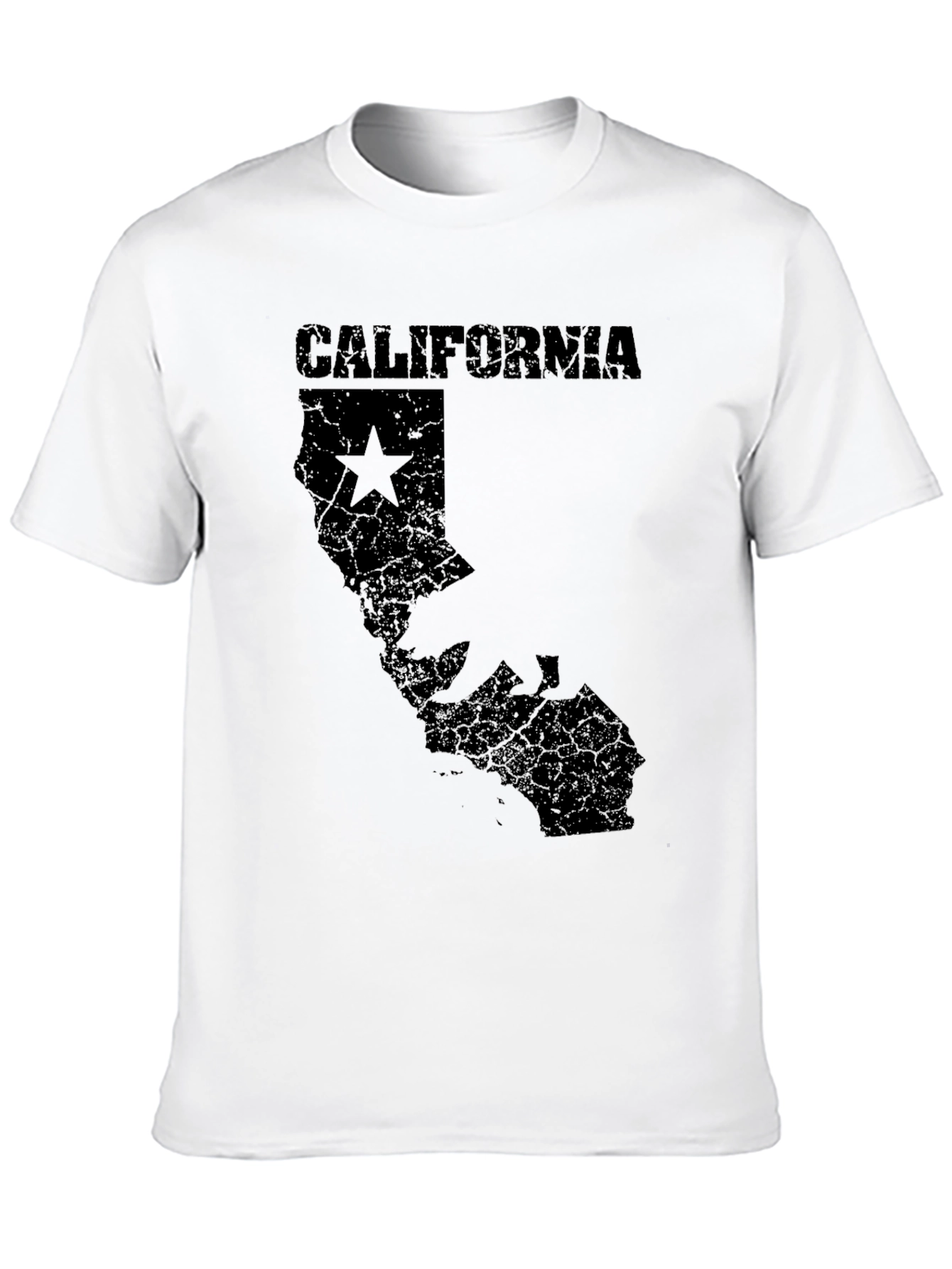 California Map Graphic Tee - Black