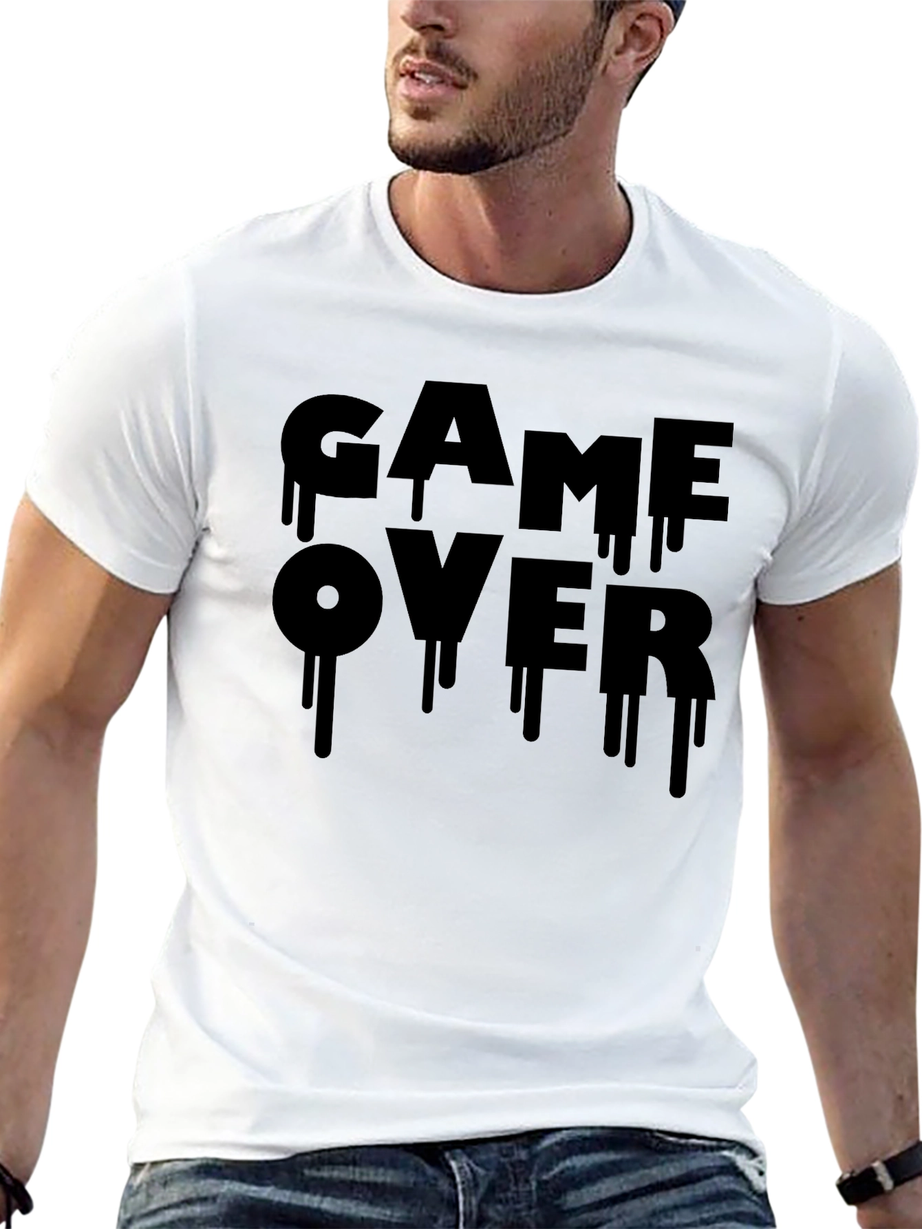 Game Over Drip Graphic T-Shirt