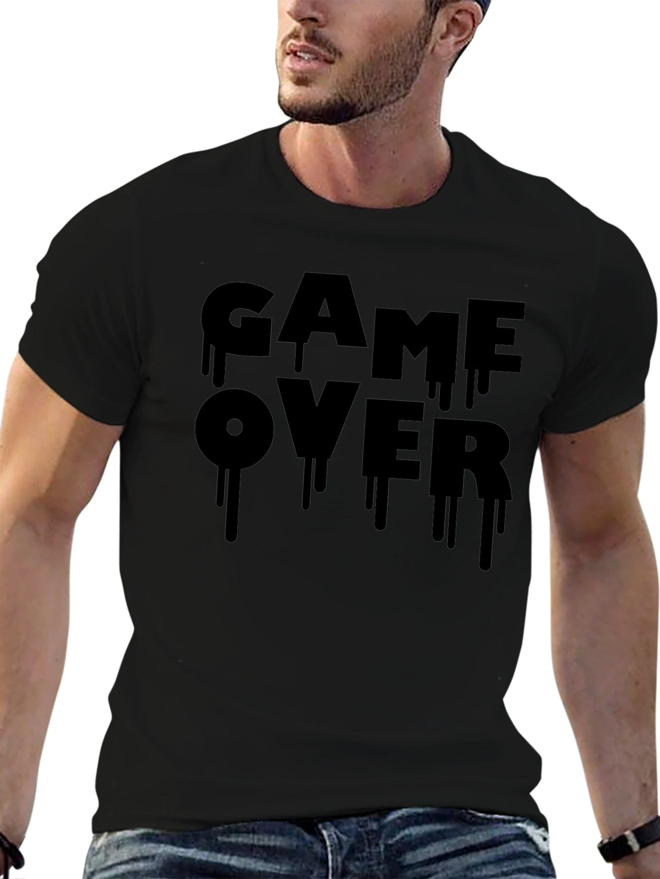 Game Over Drip Graphic T-Shirt