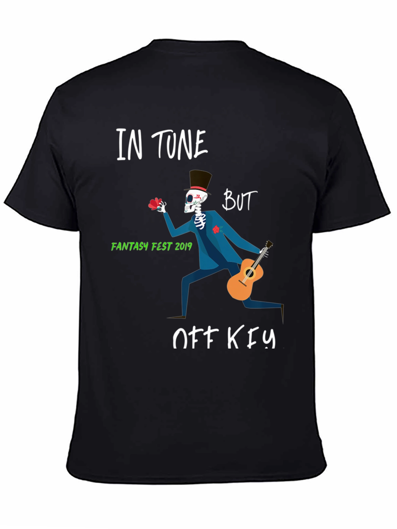 In Tune But Off Key Fantasy Fest Skeleton T-Shirt