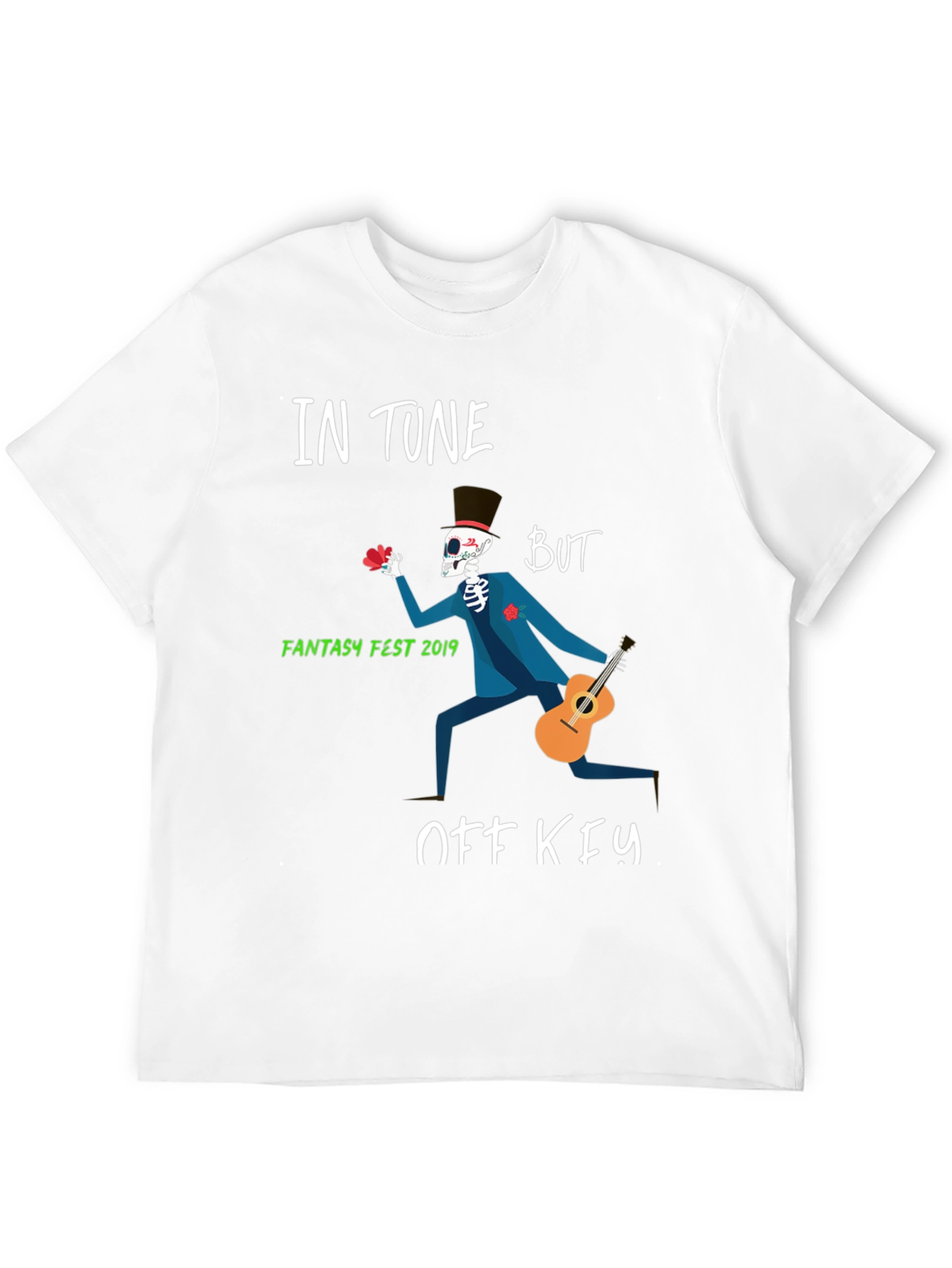 In Tune But Off Key Fantasy Fest Skeleton T-Shirt