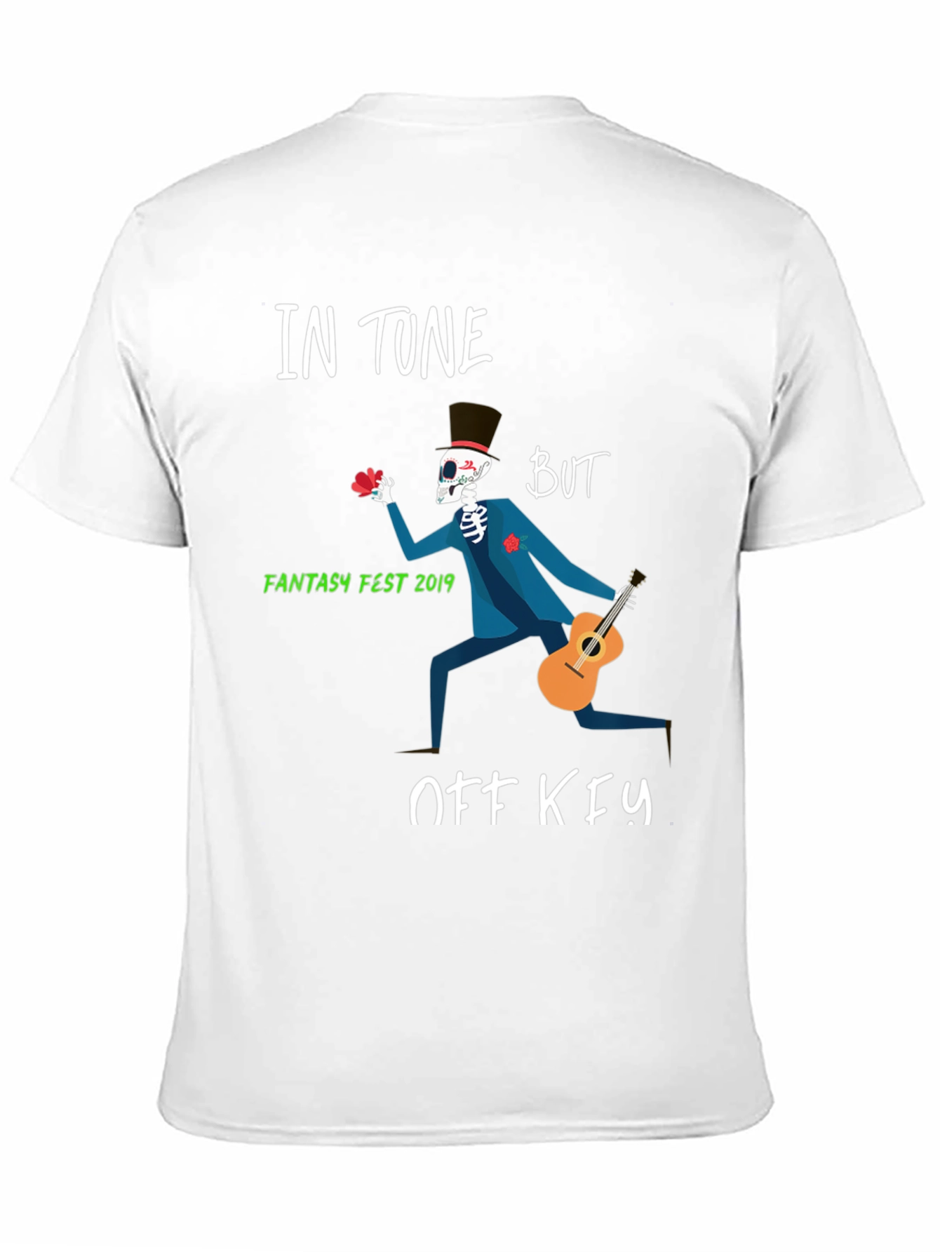 In Tune But Off Key Fantasy Fest Skeleton T-Shirt