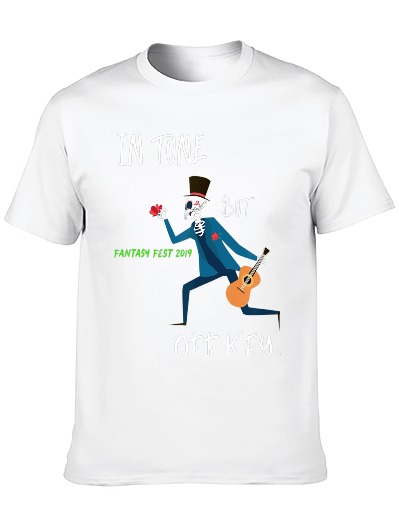 In Tune But Off Key Fantasy Fest Skeleton T-Shirt