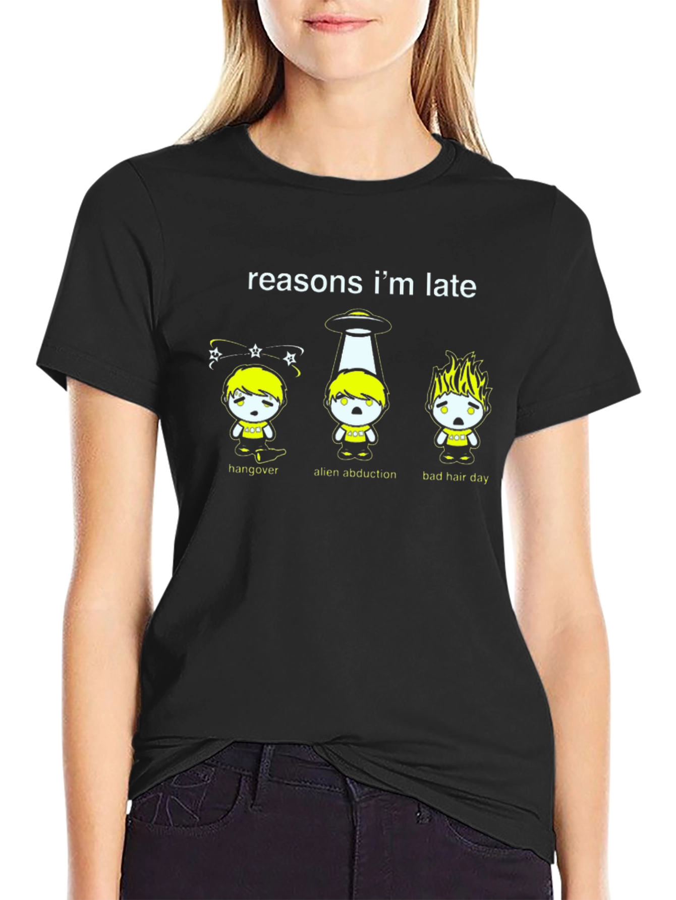 Reasons Im Late Graphic T-Shirt - Funny Excuse Tee