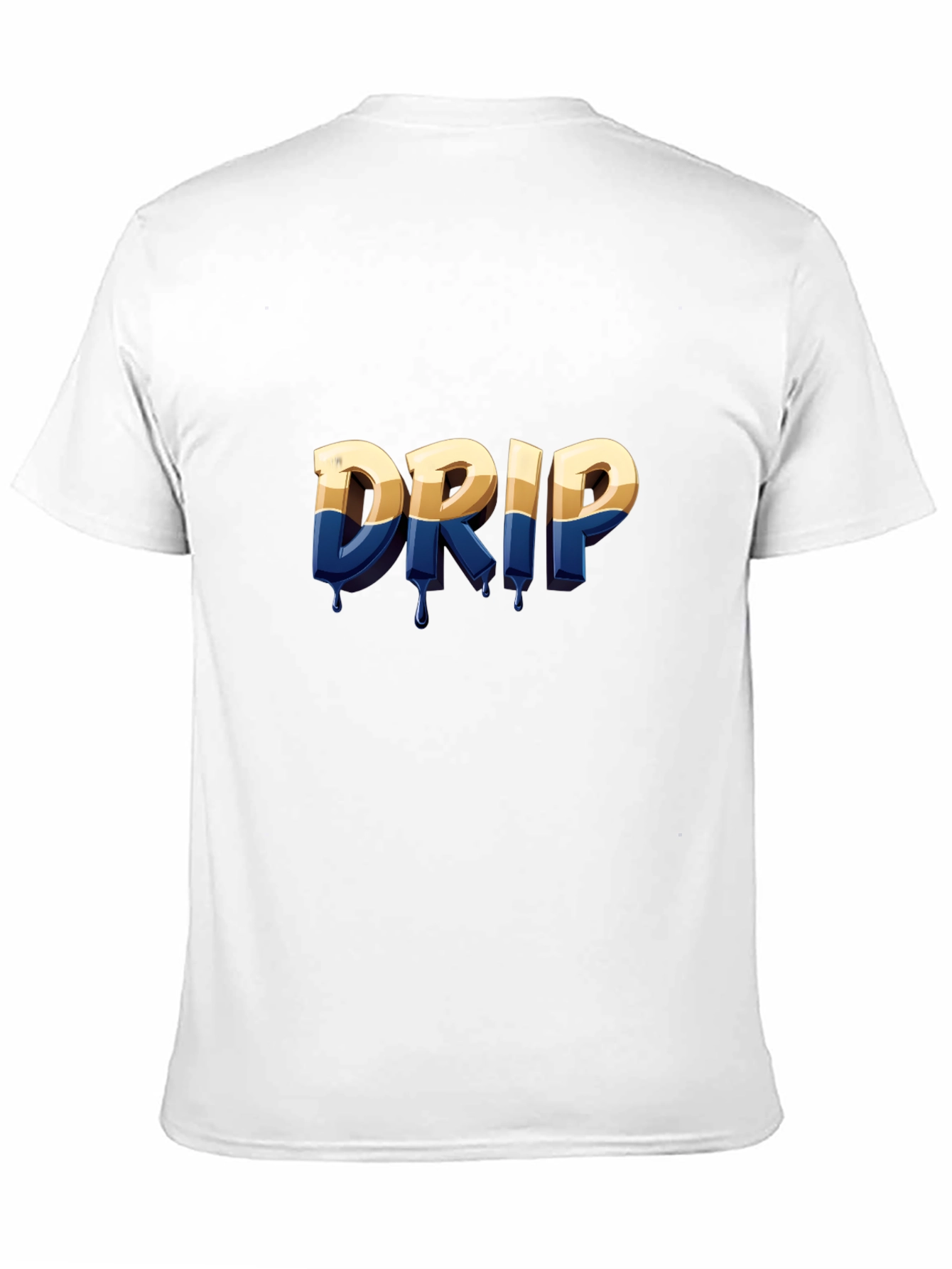 Drip Graphic Print Black T-Shirt