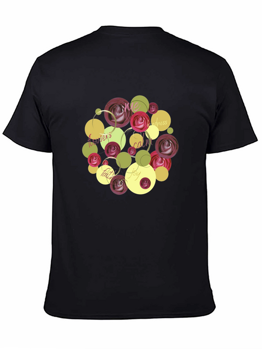 Floral Word Art Graphic T-Shirt