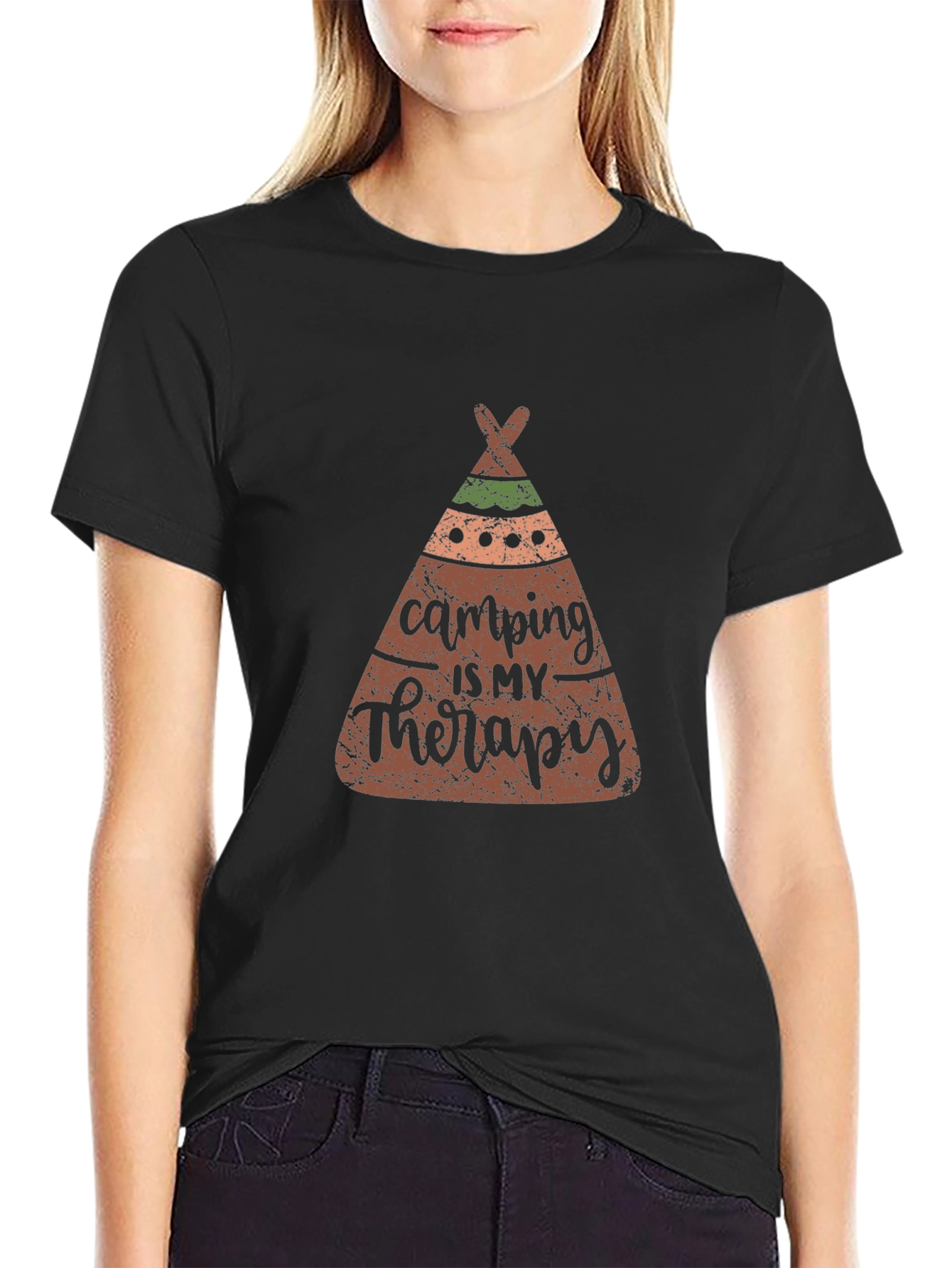 Camping is My Therapy Tee
