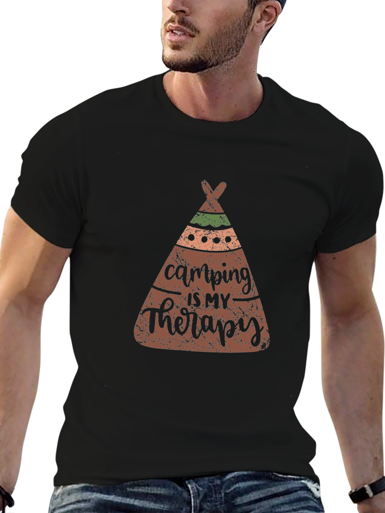 Camping is My Therapy Tee