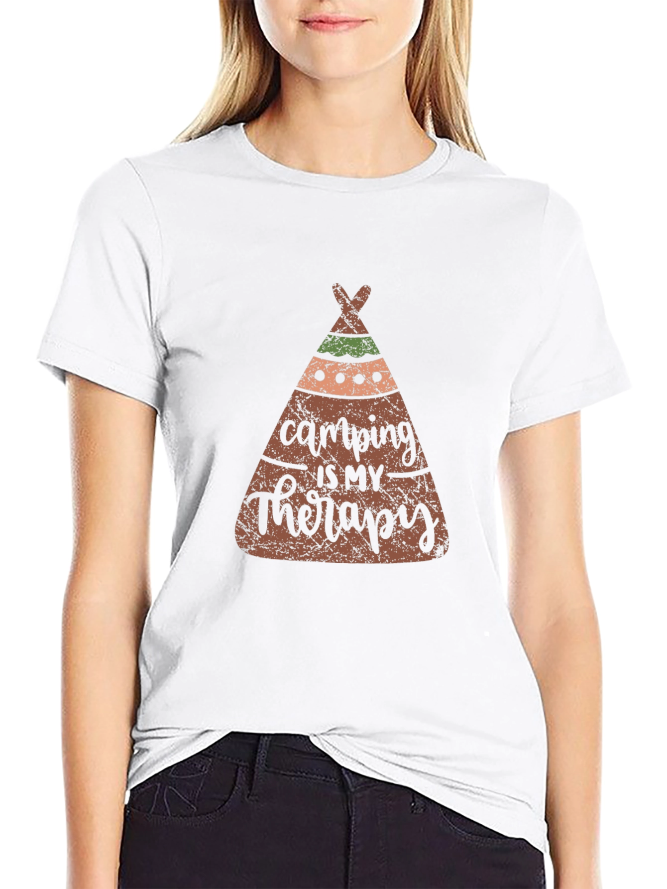 Camping is My Therapy Tee