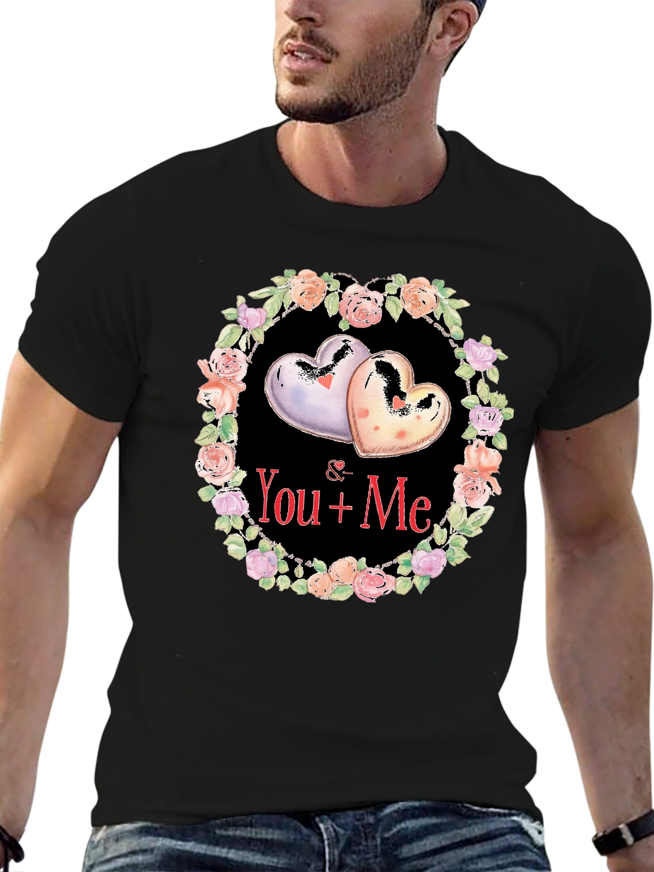 Floral Heart Valentines Day T-Shirt