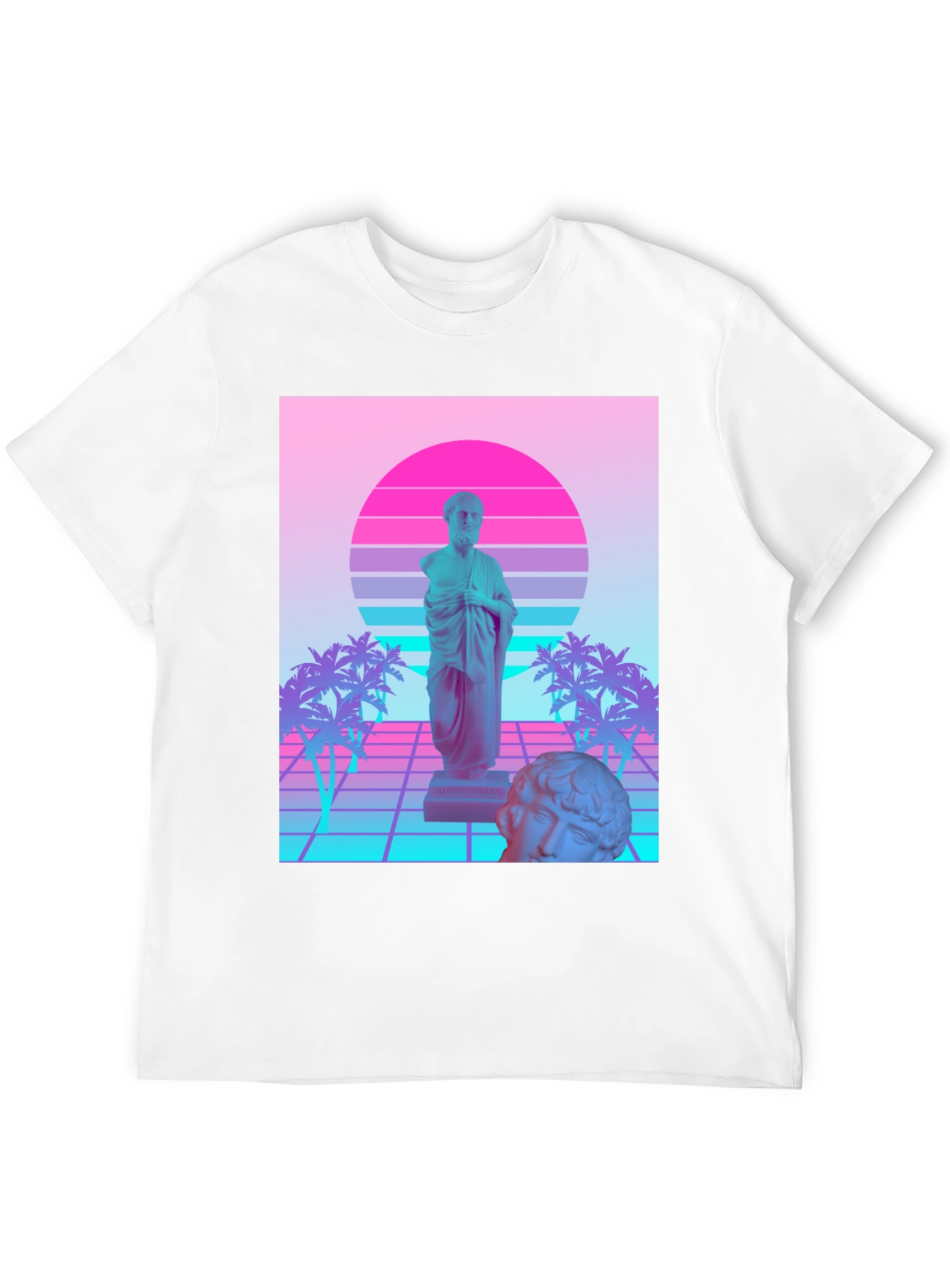 Vaporwave Statue T-Shirt - Retro Aesthetic Tee