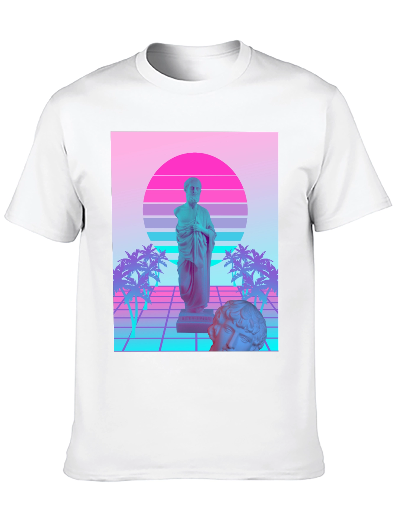 Vaporwave Statue T-Shirt - Retro Aesthetic Tee