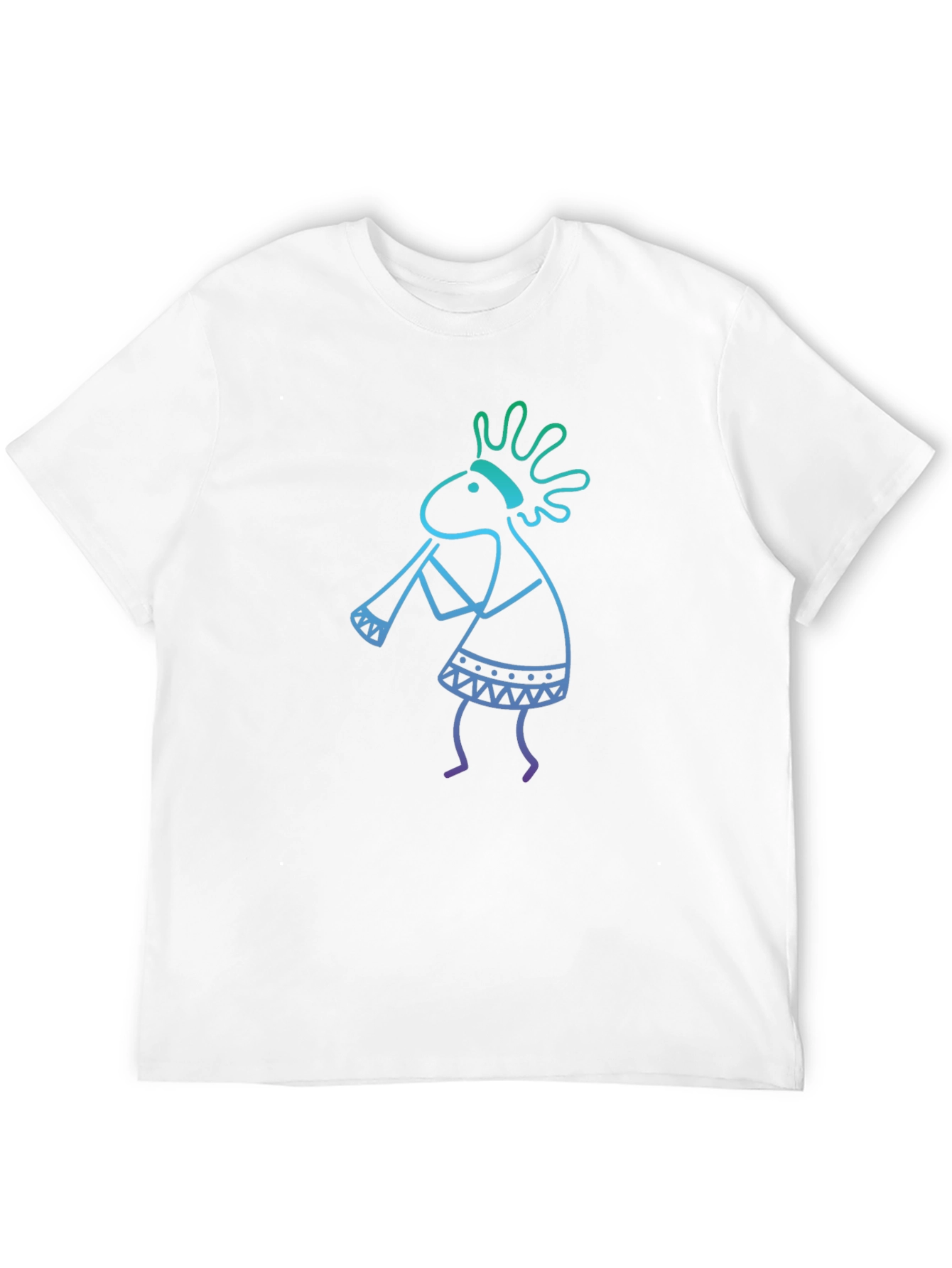 Kokopelli Graphic Tee - Black Cotton Casual Shirt