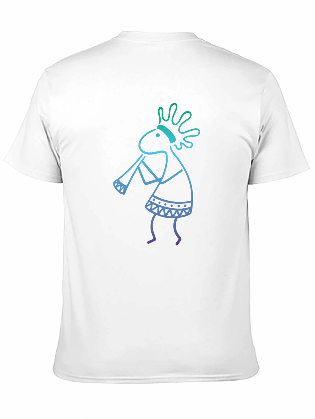 Kokopelli Graphic Tee - Black Cotton Casual Shirt