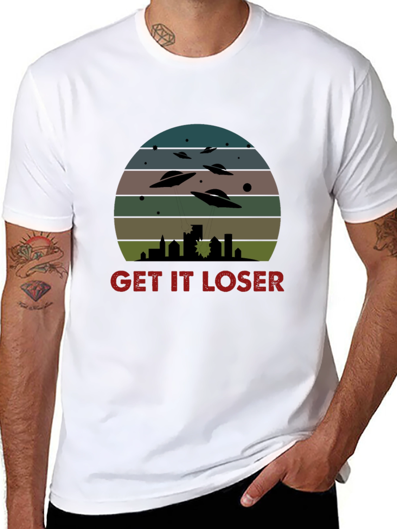 Get It Loser UFO T-Shirt - Sci-Fi Graphic Tee