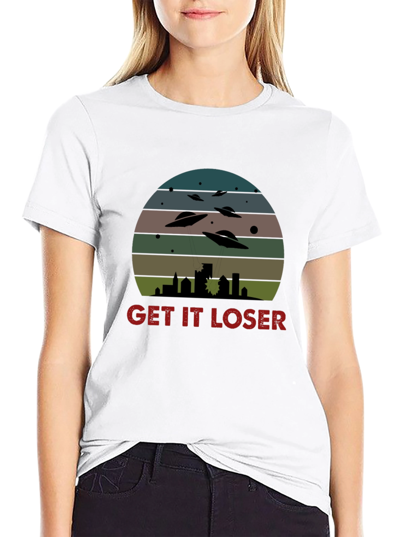 Get It Loser UFO T-Shirt - Sci-Fi Graphic Tee