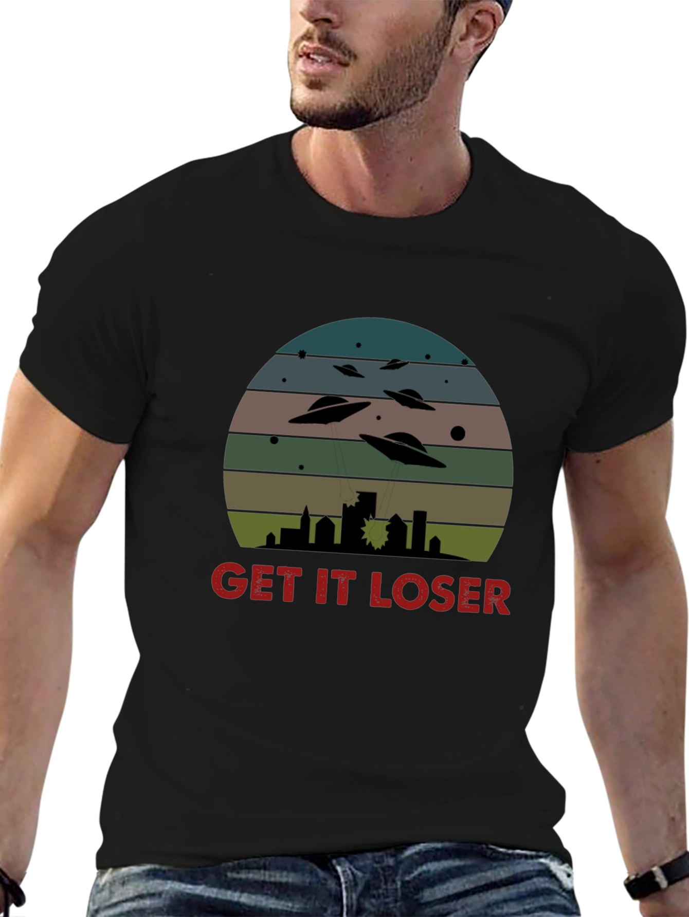 Get It Loser UFO T-Shirt - Sci-Fi Graphic Tee