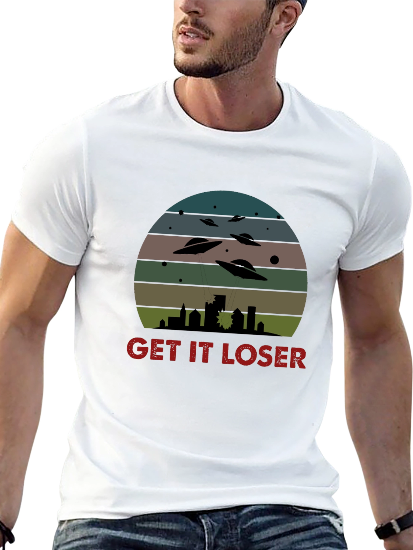 Get It Loser UFO T-Shirt - Sci-Fi Graphic Tee