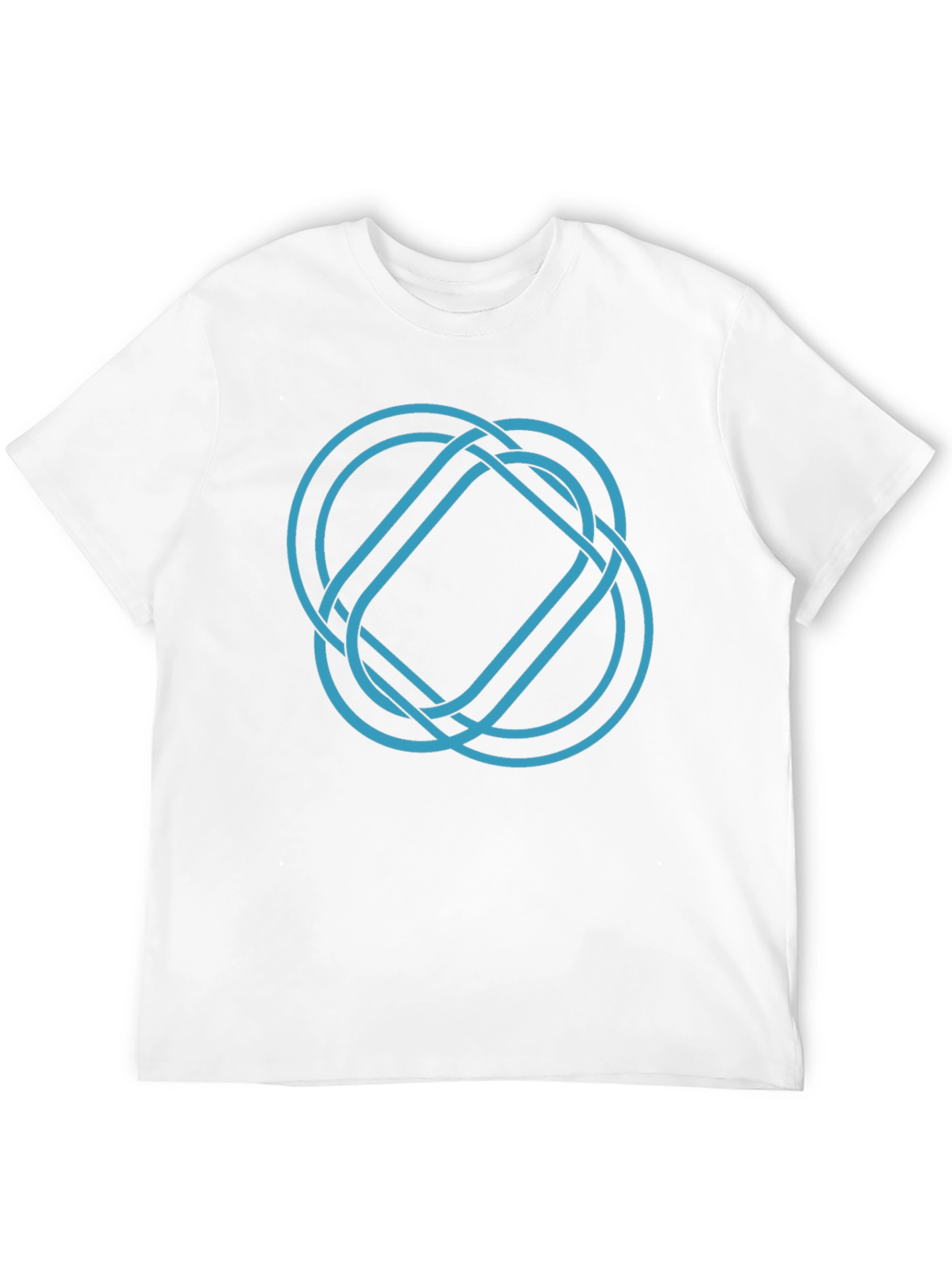 Geometric Knot Tee - Stylish Graphic Print Shirt