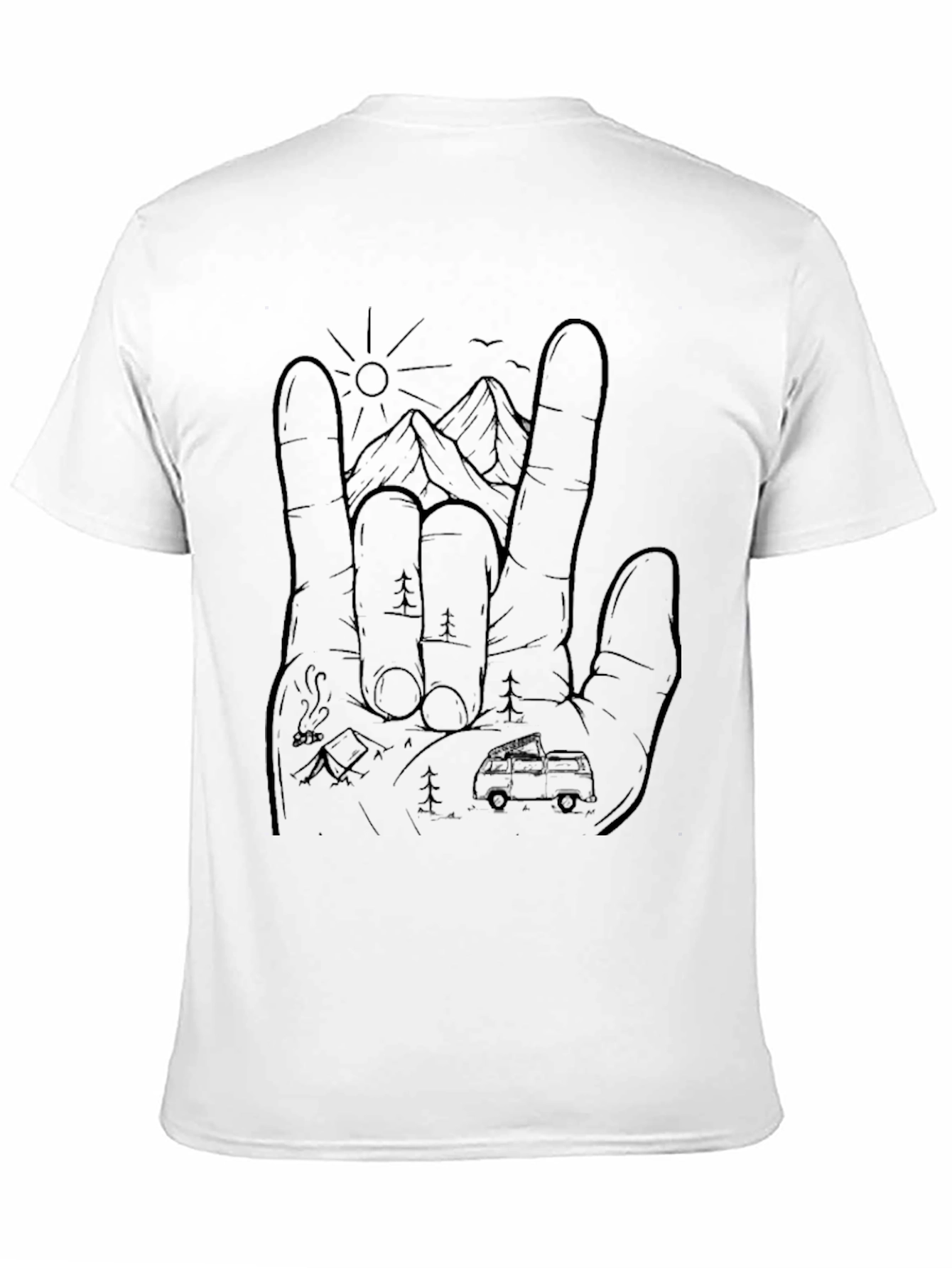 Nature Hand Graphic T-Shirt