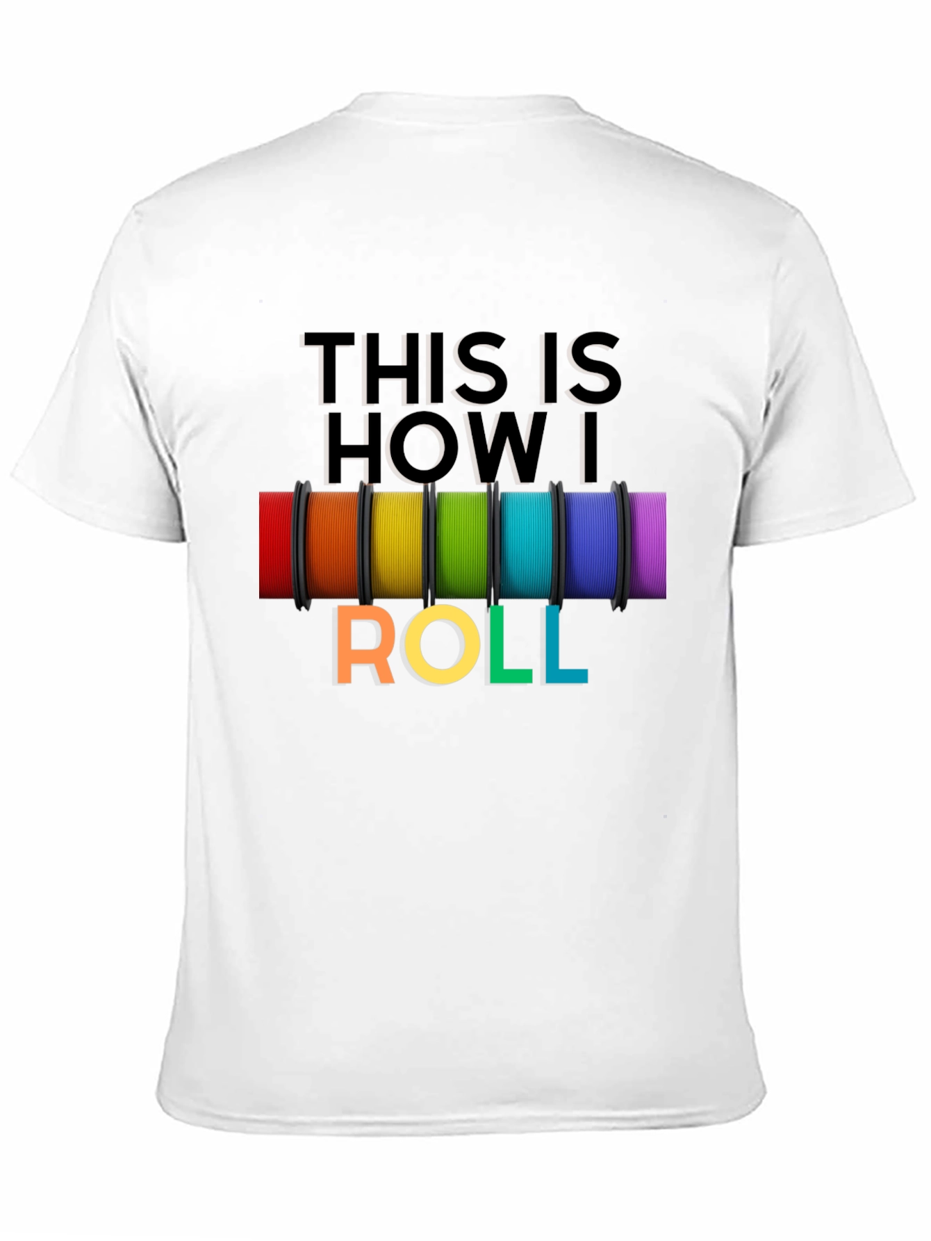 This is How I Roll Rainbow Filament T-Shirt