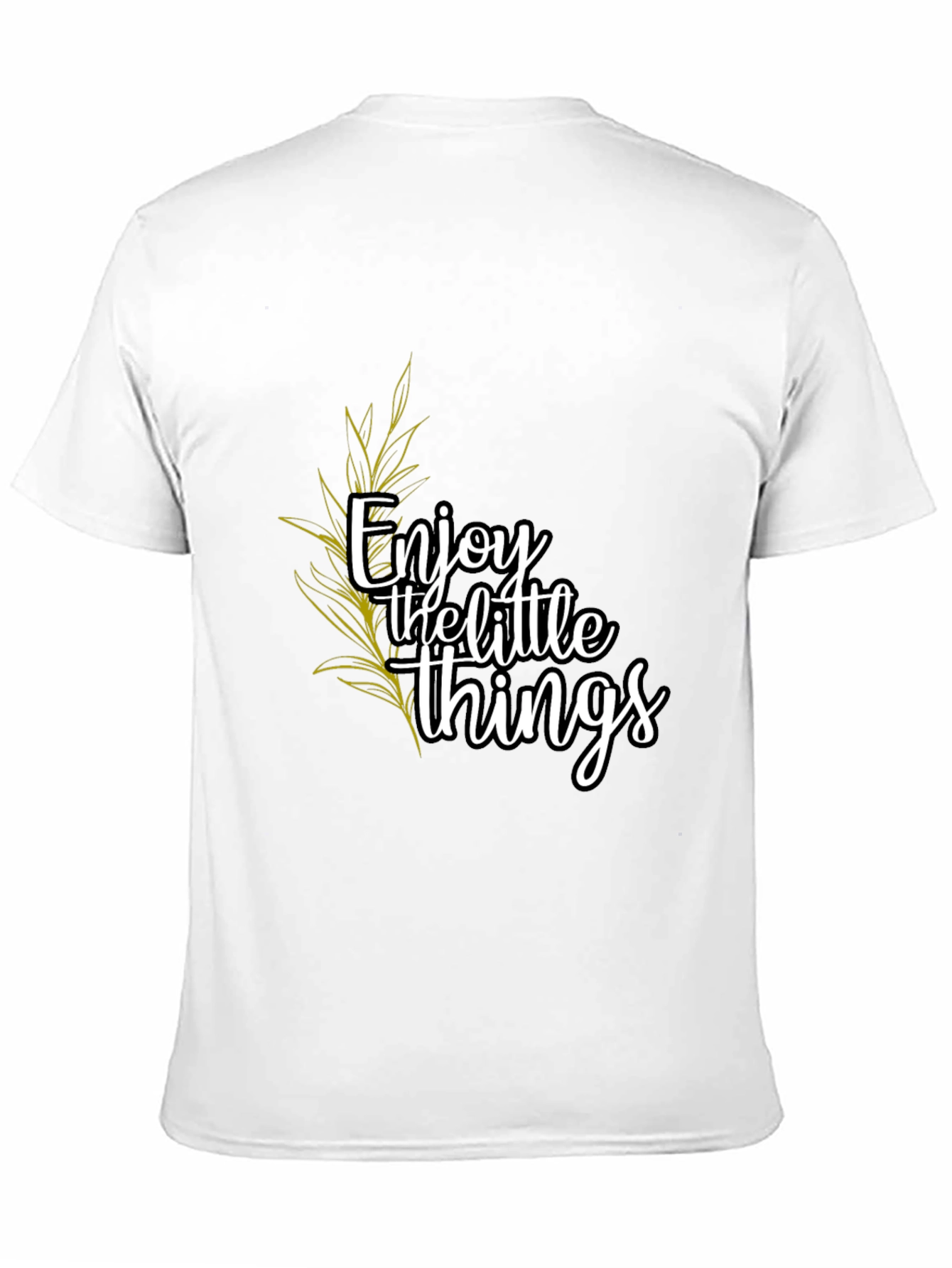 Enjoy the Little Things Black Graphic Tee