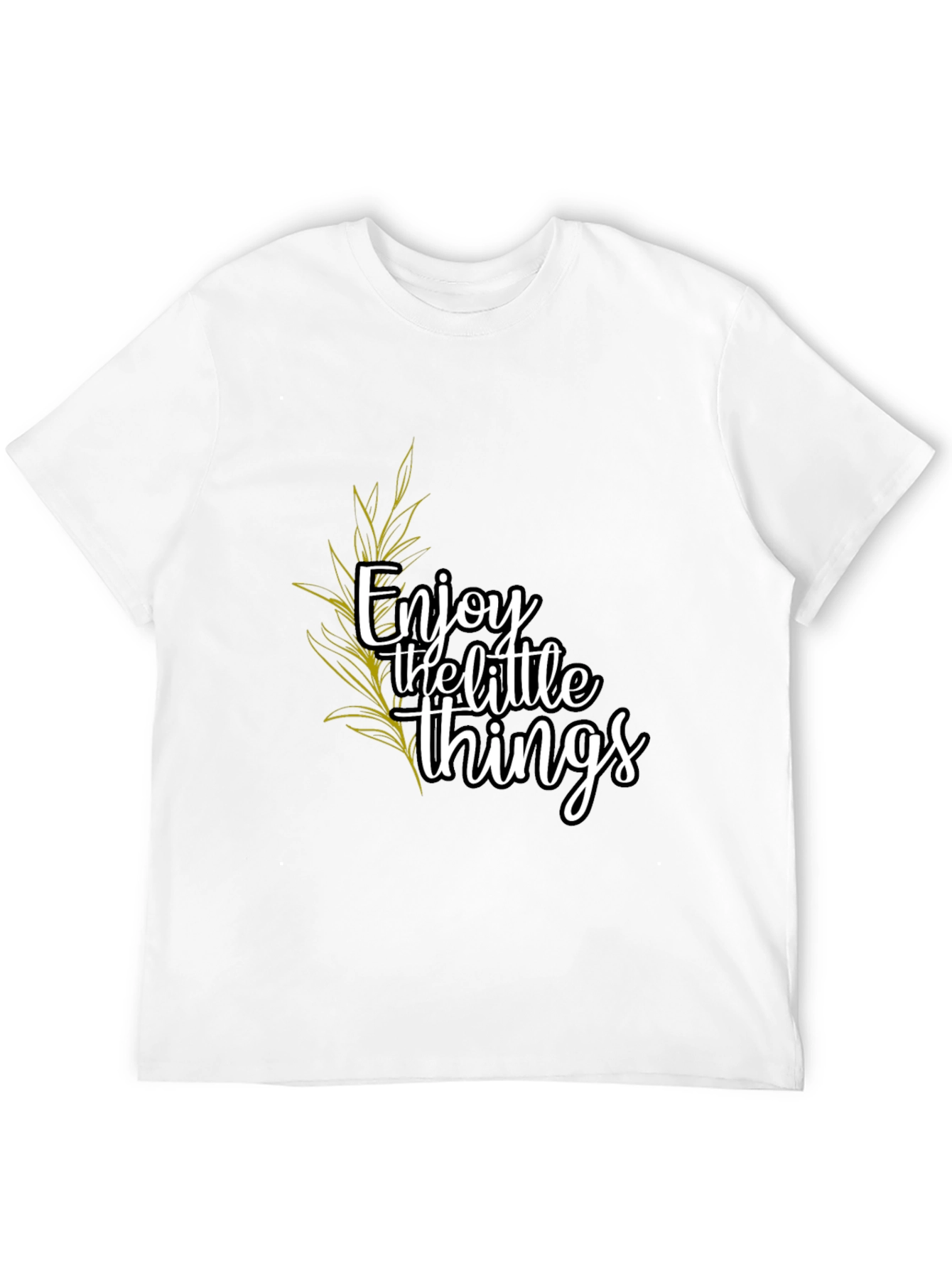 Enjoy the Little Things Black Graphic Tee