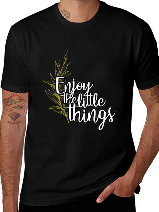 Enjoy the Little Things Black Graphic Tee