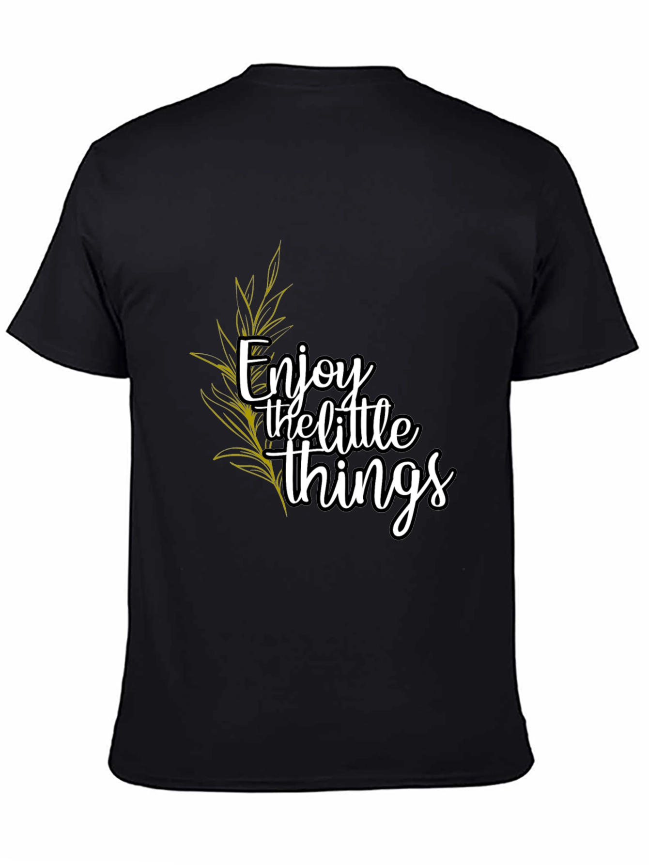 Enjoy the Little Things Black Graphic Tee