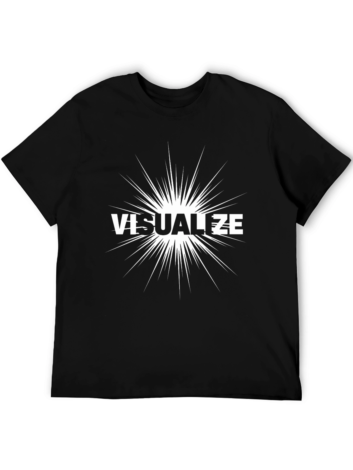Visualize Graphic Tee - Modern Black T-Shirt