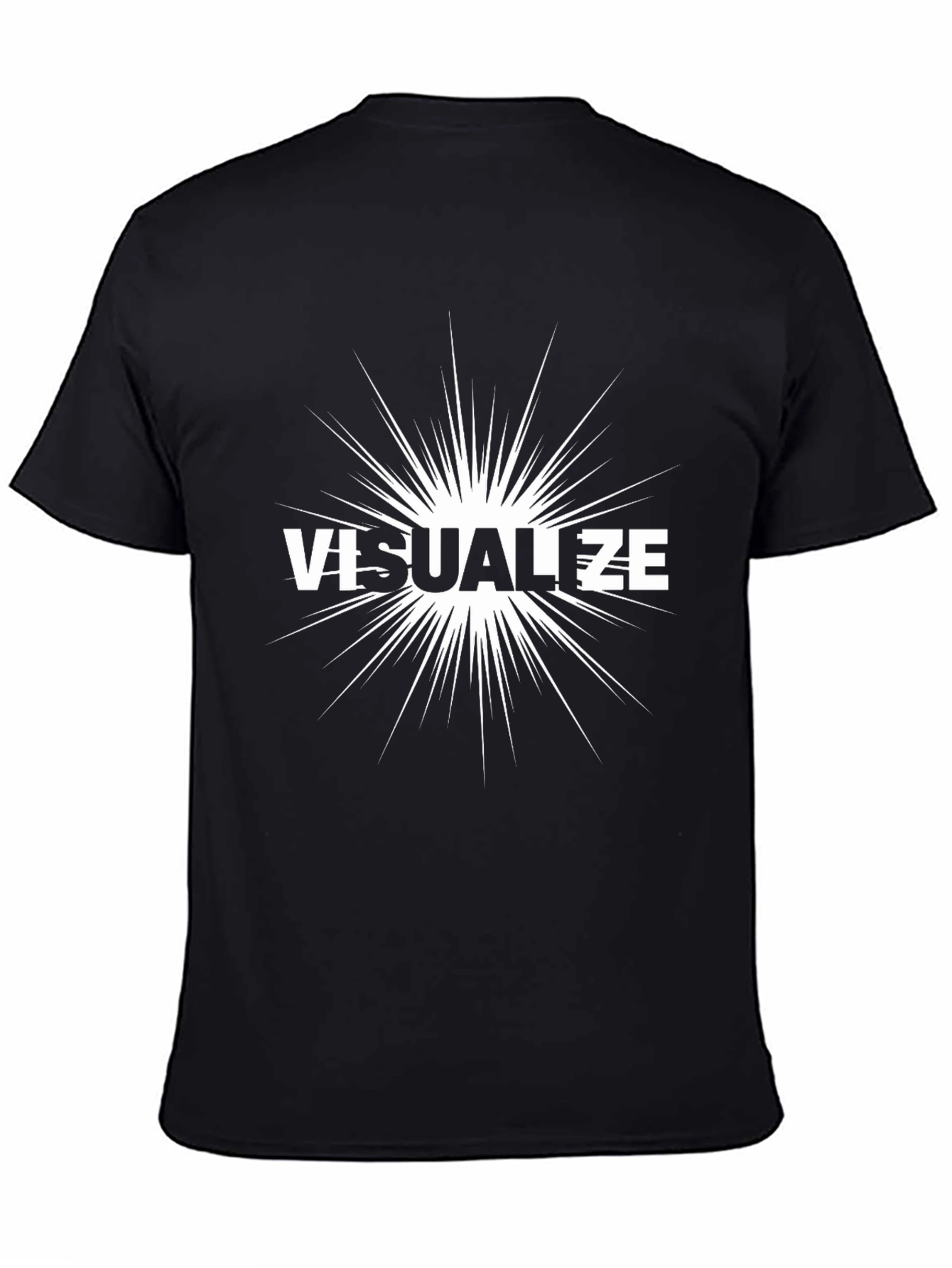 Visualize Graphic Tee - Modern Black T-Shirt