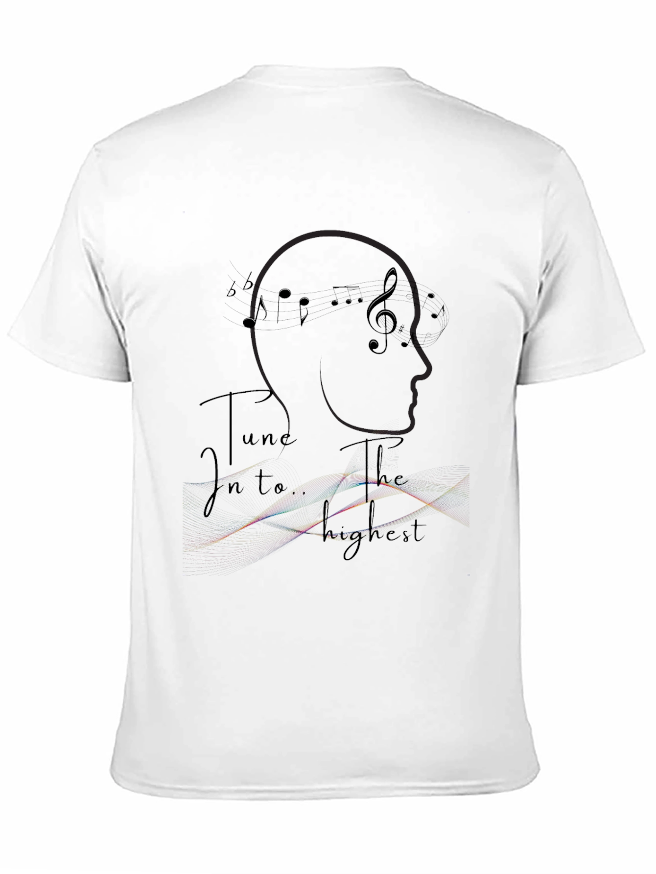 Tune In Graphic Tee - Stylish Black T-Shirt