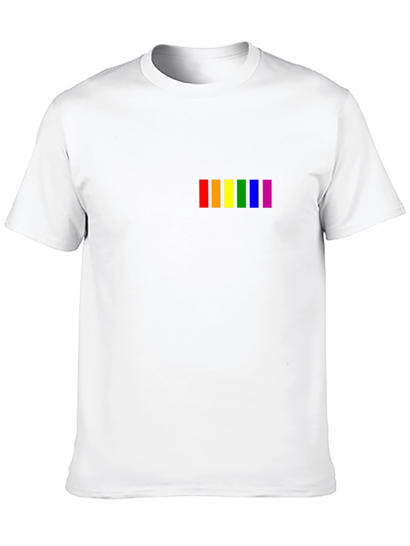 Pride Rainbow Stripe T-Shirt - Black