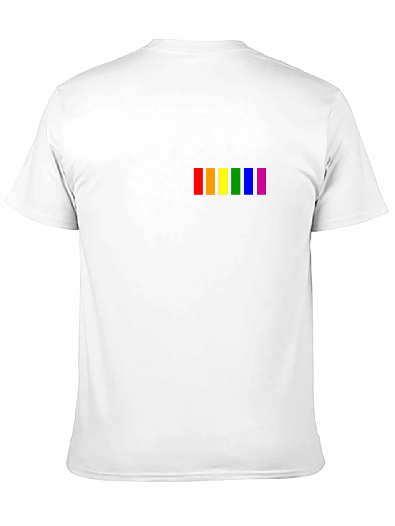 Pride Rainbow Stripe T-Shirt - Black
