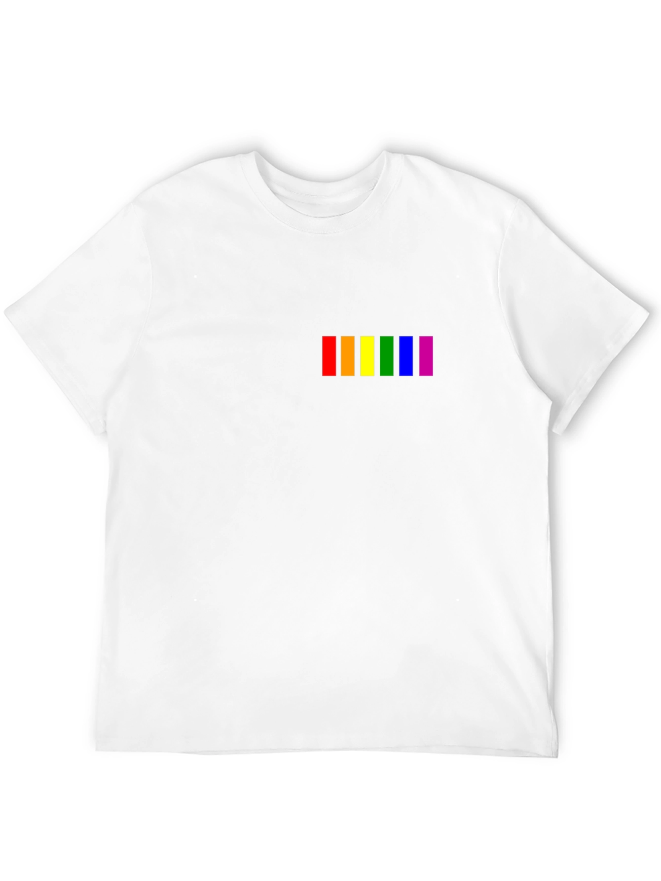 Pride Rainbow Stripe T-Shirt - Black