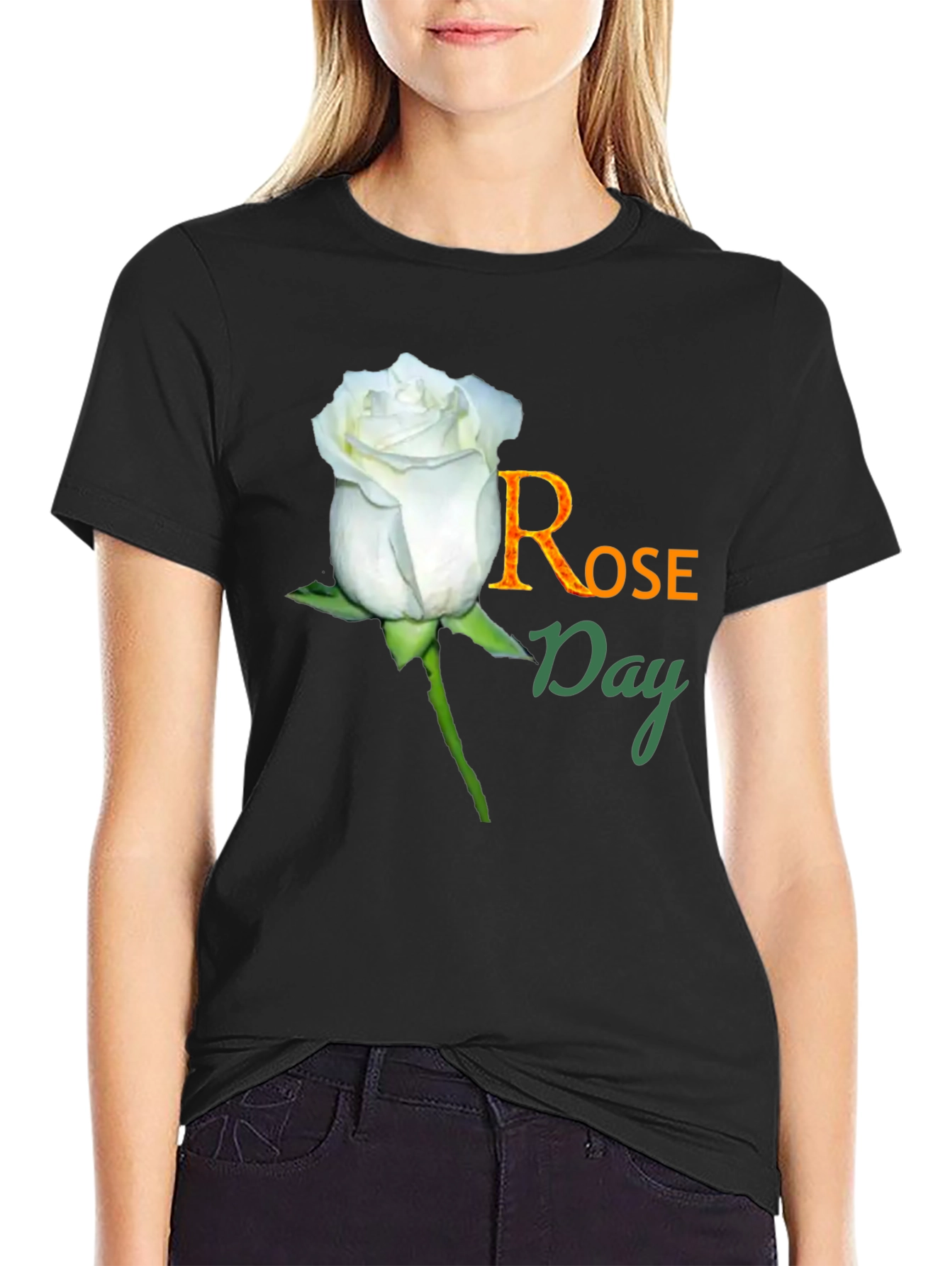 Rose Day T-Shirt - Floral Celebration Tee