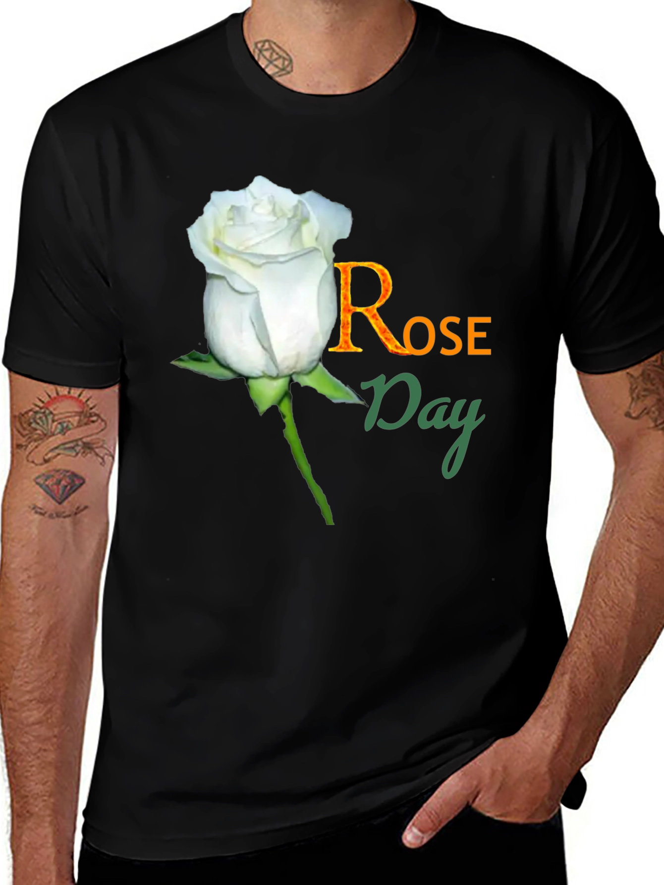 Rose Day T-Shirt - Floral Celebration Tee
