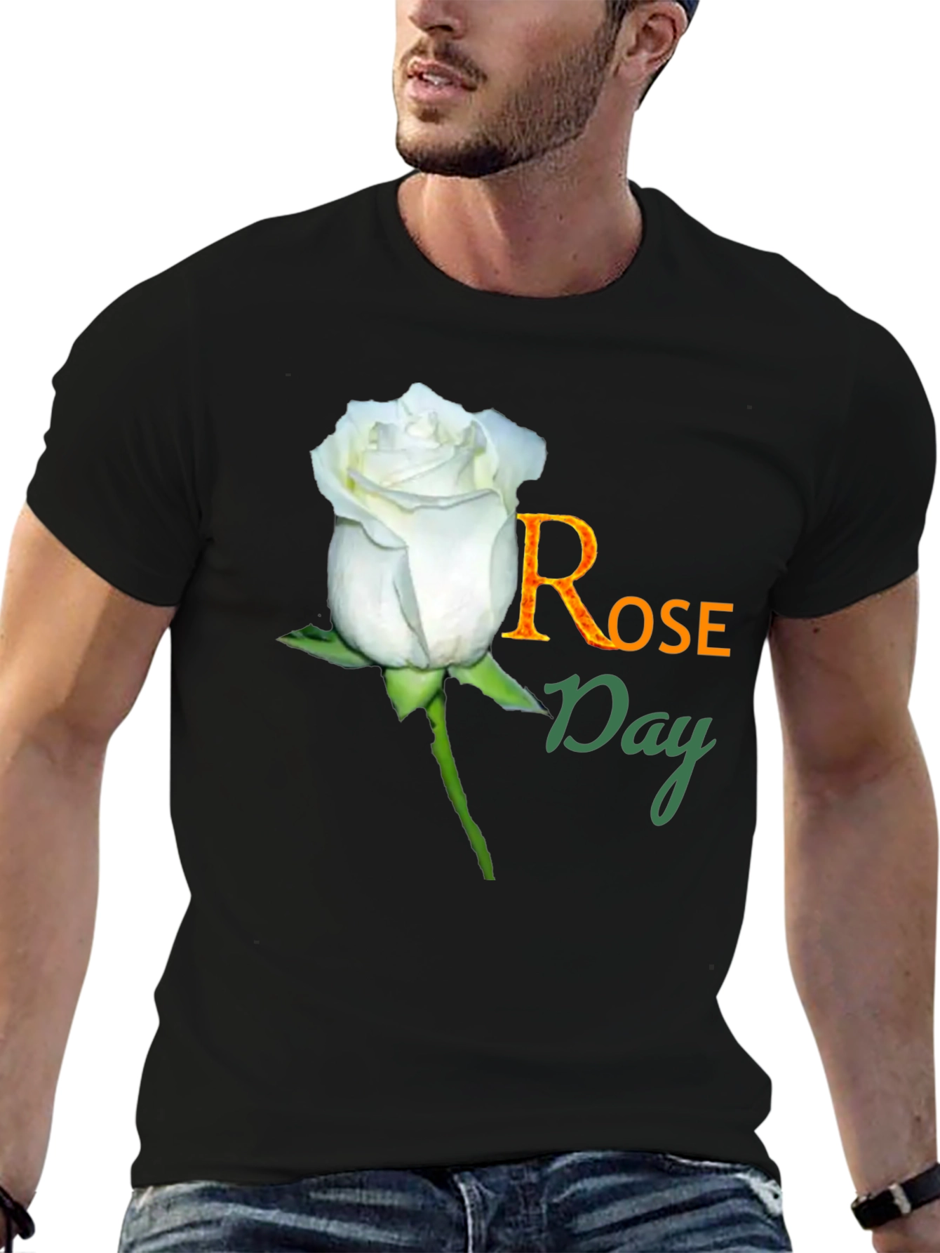 Rose Day T-Shirt - Floral Celebration Tee